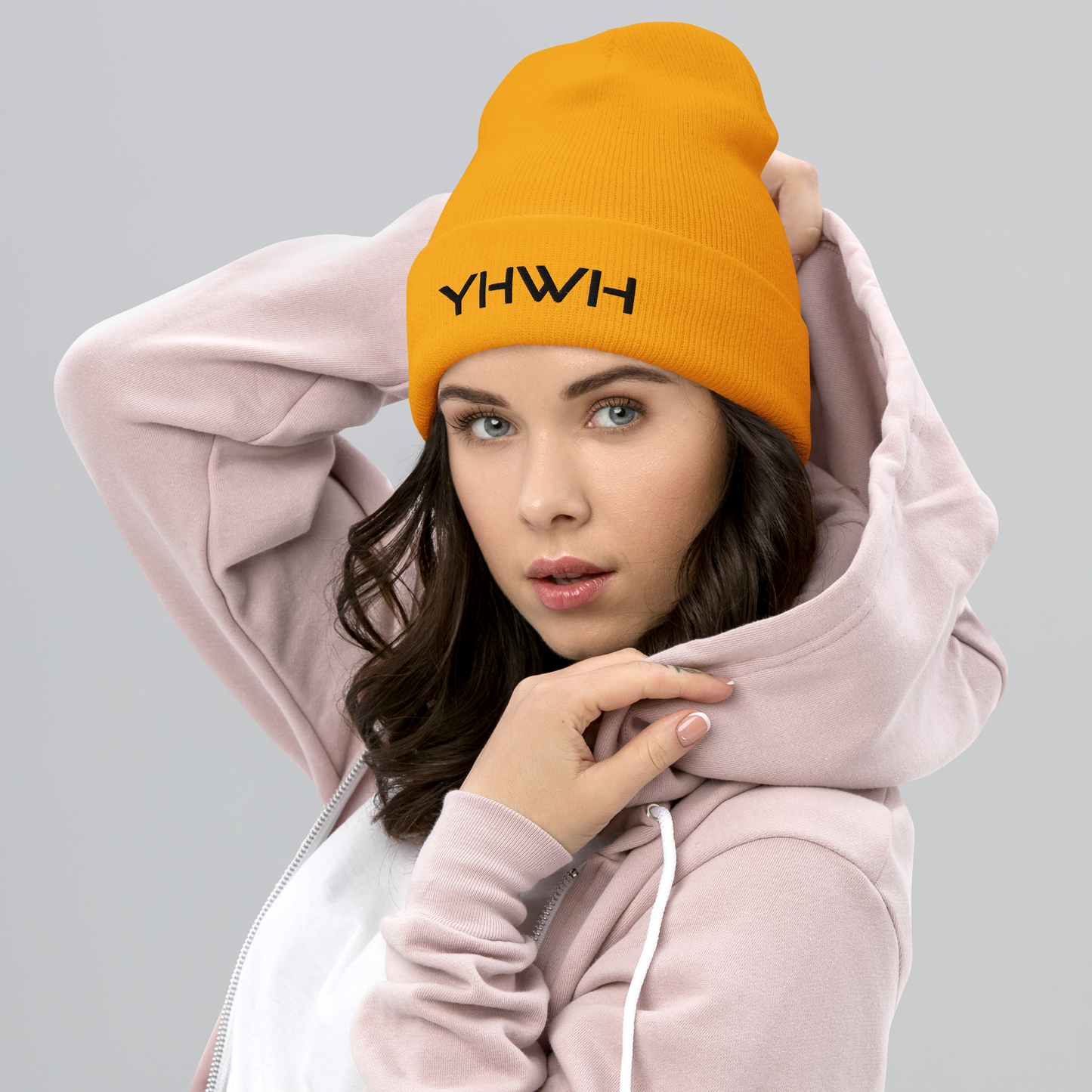 YHWH Cuffed Beanie