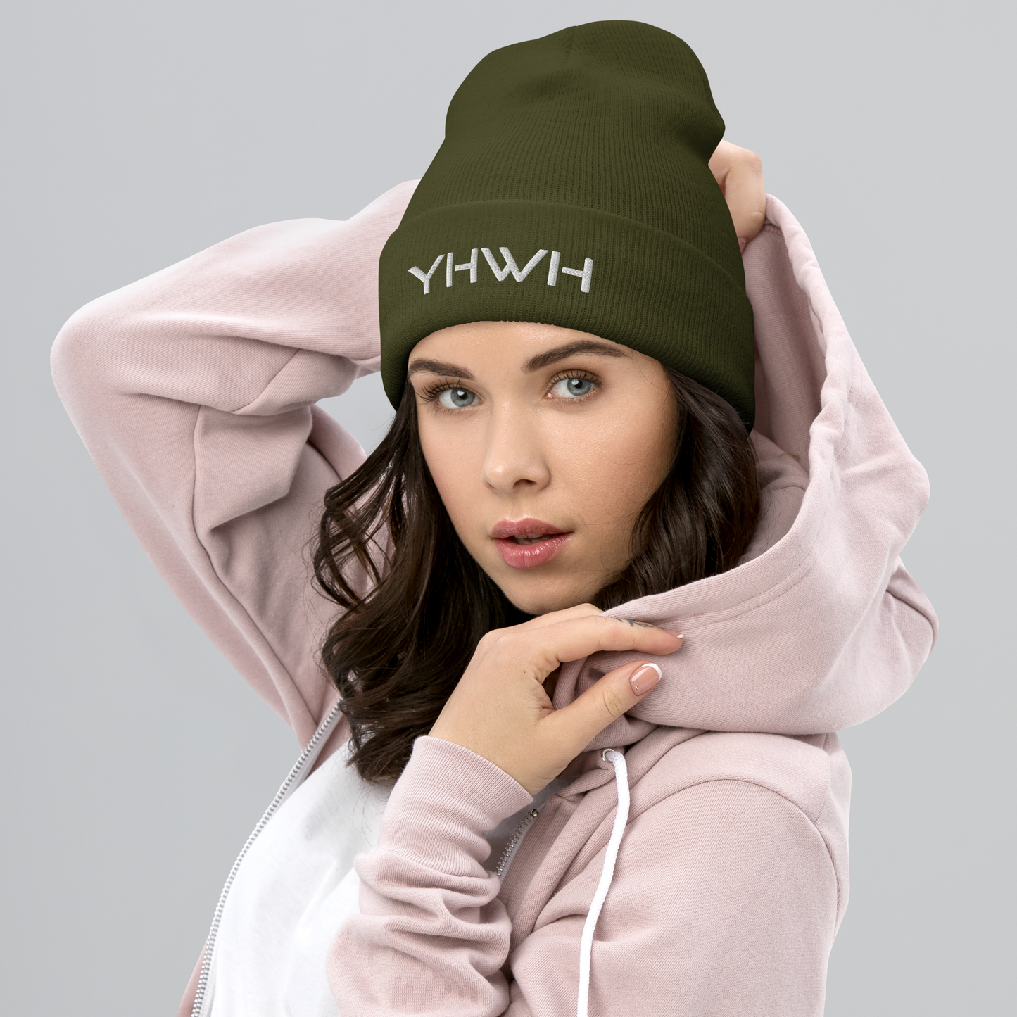 YHWH Cuffed Beanie