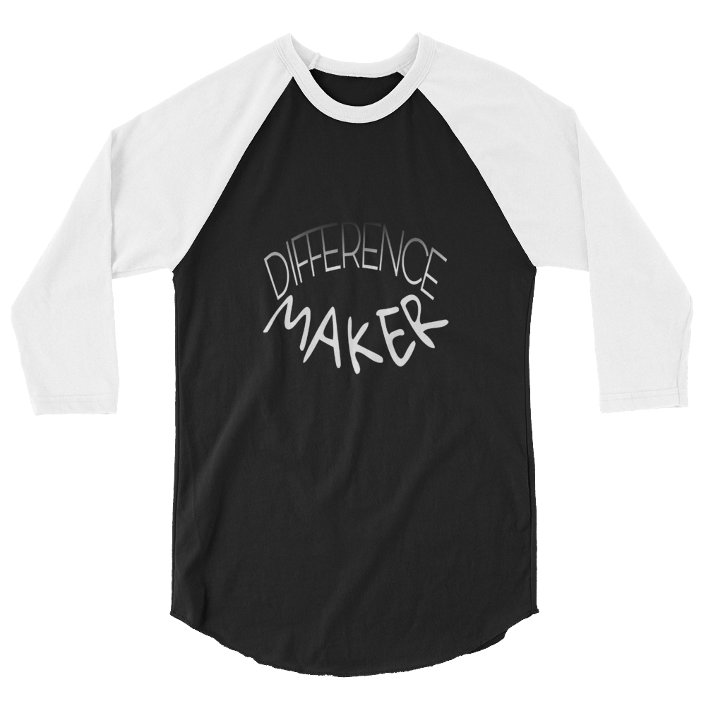 Difference Maker Men/Unisex Baseball Tees - Be Ye AWARE Clothing