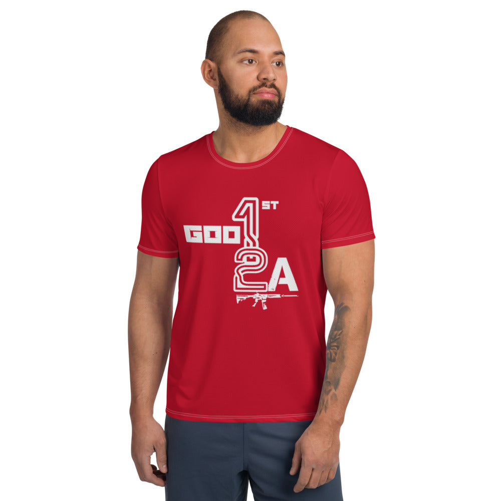 God 1st 2A Men's Athletic Tees