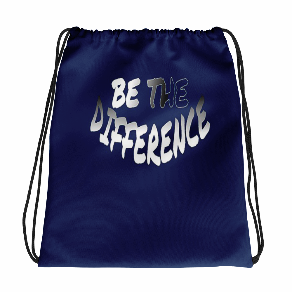 Be The Difference Drawstring Bags - Be Ye AWARE Clothing