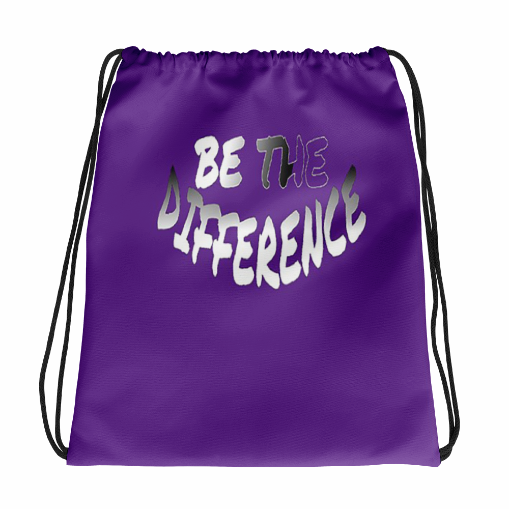 Be The Difference Drawstring Bags - Be Ye AWARE Clothing
