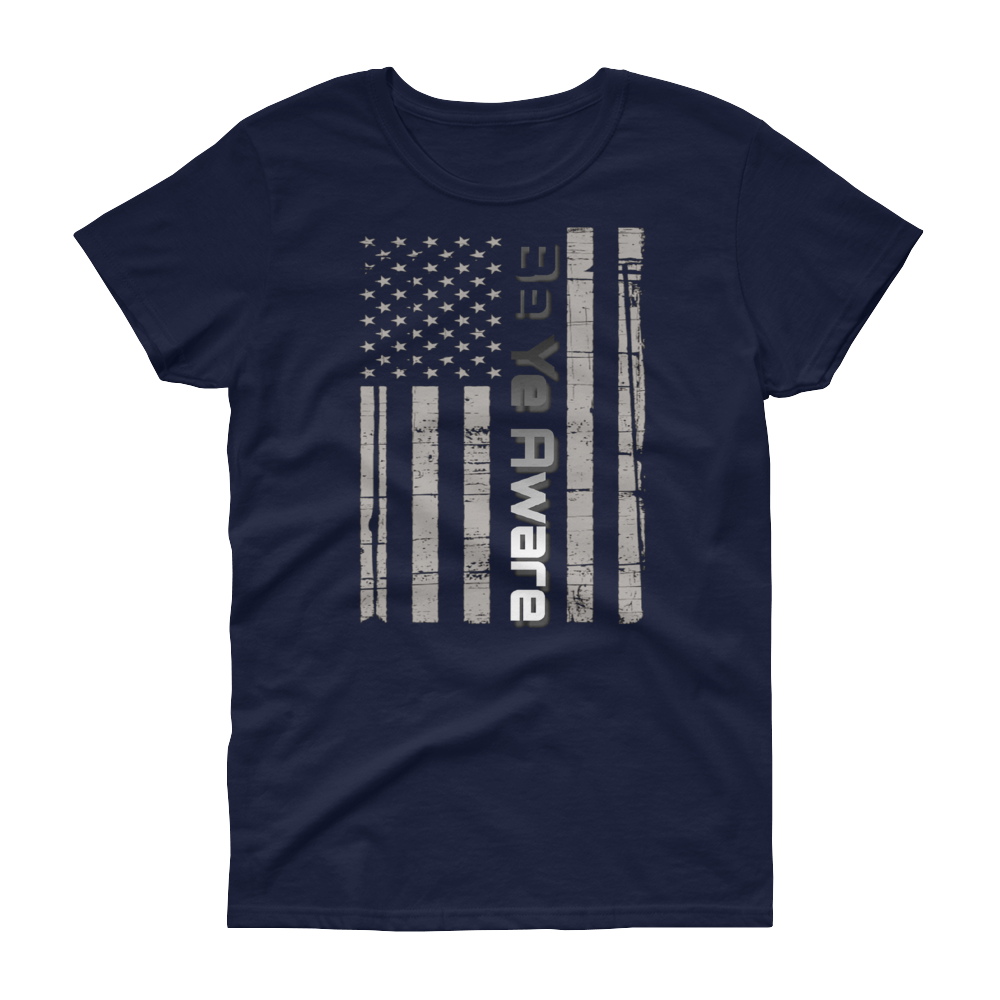 Old Glory Ladies' Tees - Be Ye AWARE Clothing