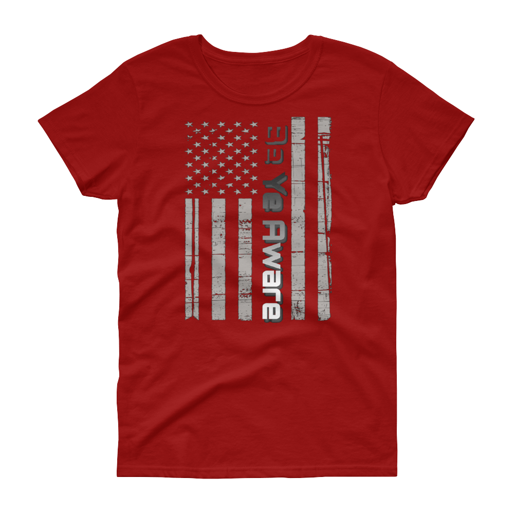 Old Glory Ladies' Tees - Be Ye AWARE Clothing
