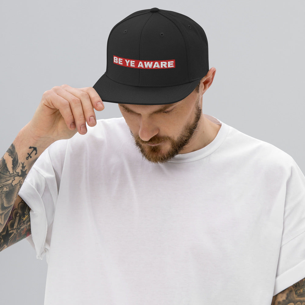 BYA4 Red Stripe Snapback Hats
