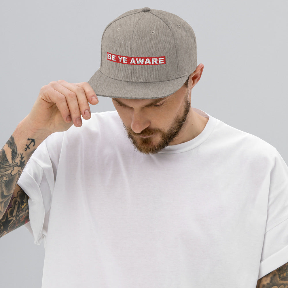 BYA4 Red Stripe Snapback Hats