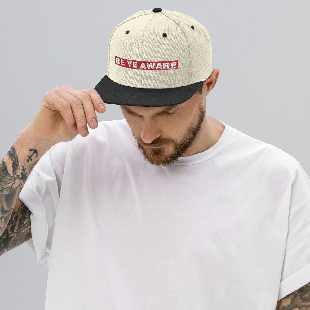 BYA4 Red Stripe Snapback Hats