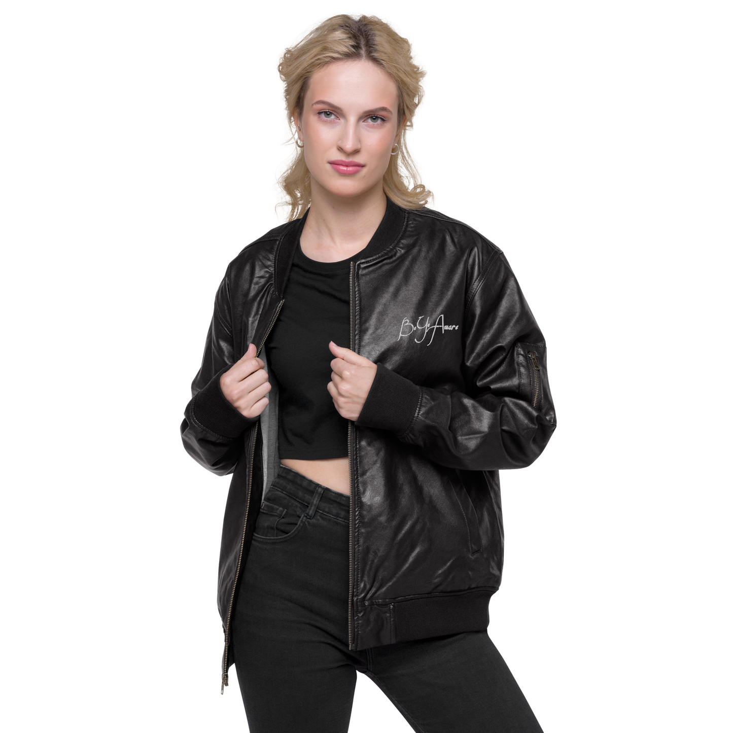 Be Ye Aware Classics Unisex Faux Leather Bomber Jackets