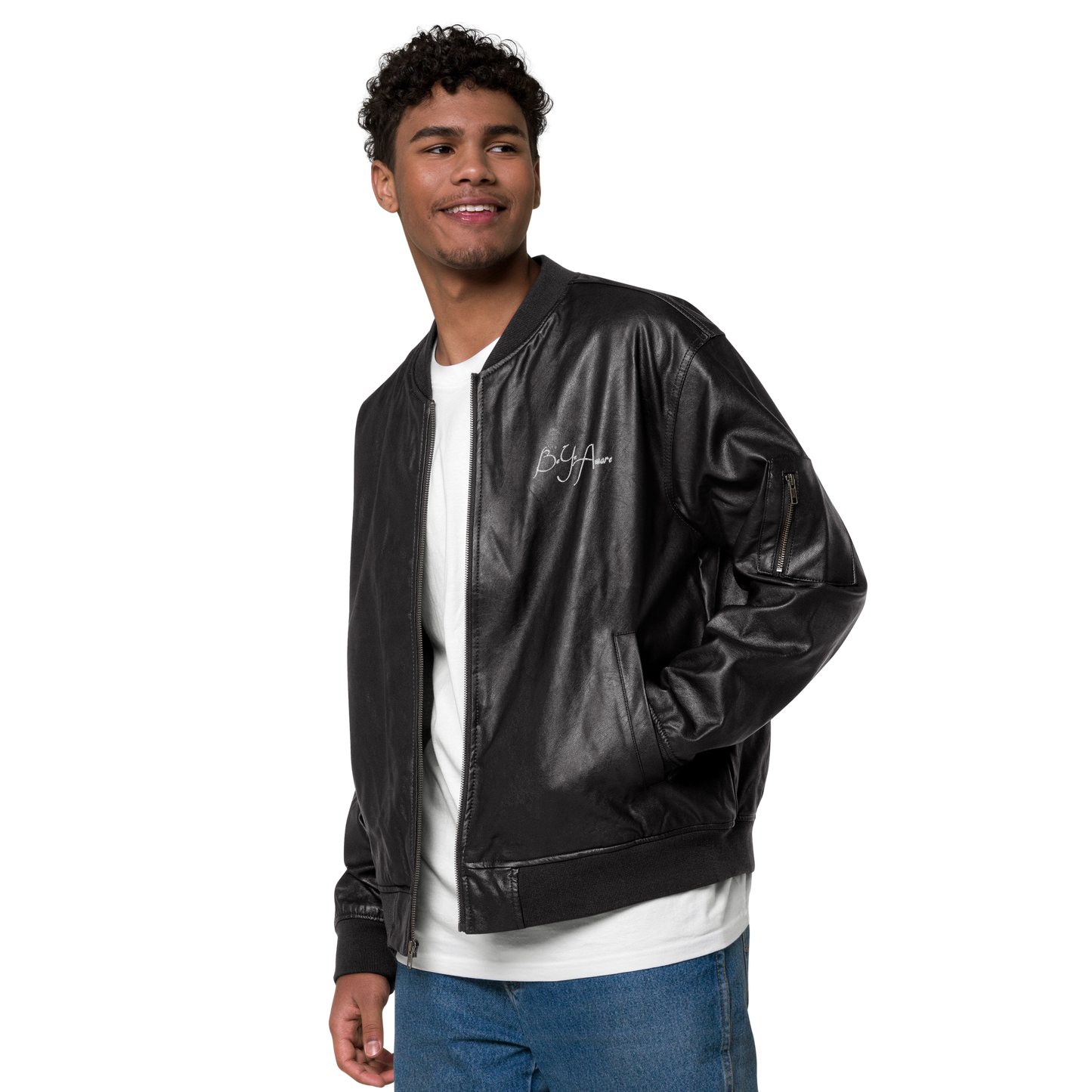 Be Ye Aware Classics Unisex Faux Leather Bomber Jackets