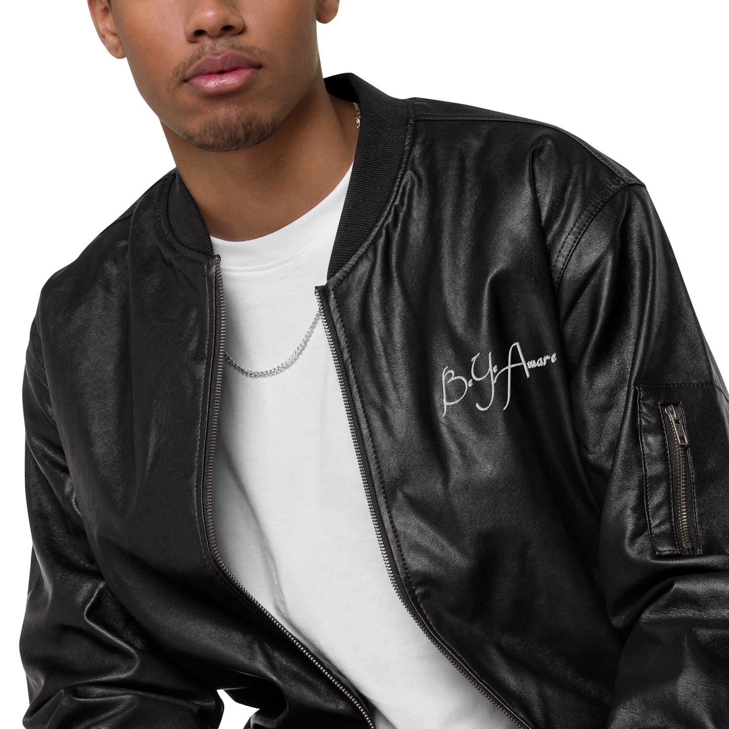 Be Ye Aware Classics Unisex Faux Leather Bomber Jackets