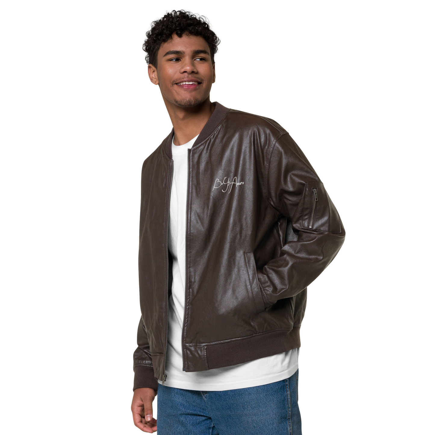 Be Ye Aware Classics Unisex Faux Leather Bomber Jackets