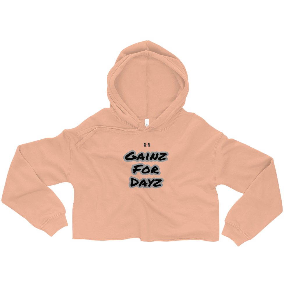 Gainz for Dayz Ladies Crop Hoodies - Be Ye AWARE Clothing