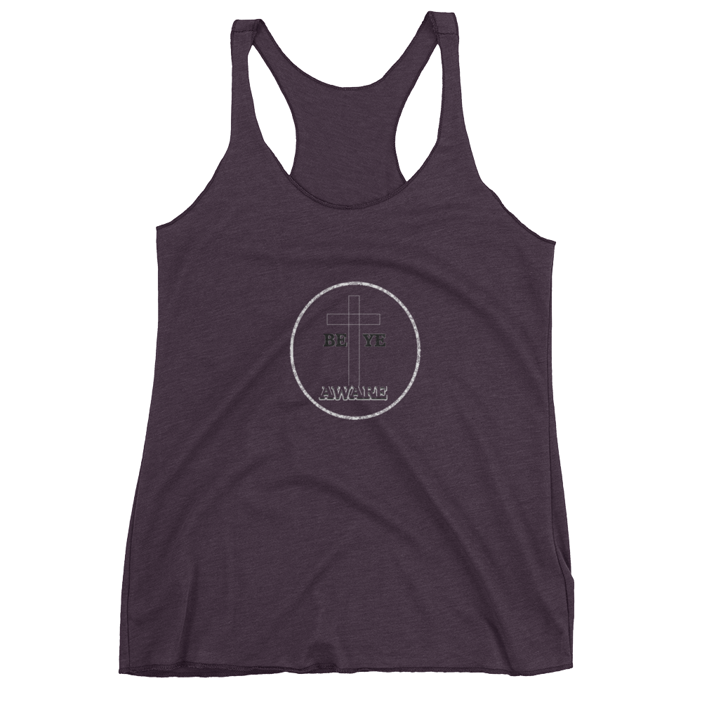 Be Ye AWARE Ladies Racerback Tanks - Be Ye AWARE Clothing