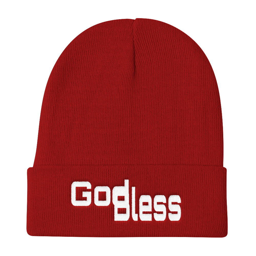 God Bless Unisex Knit Beanies - Be Ye AWARE Clothing