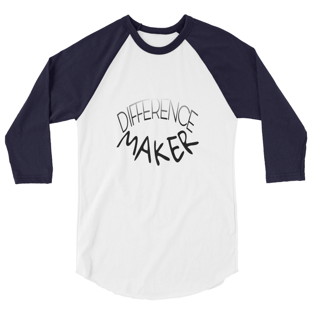 Difference Maker Men/Unisex Baseball Tees - Be Ye AWARE Clothing