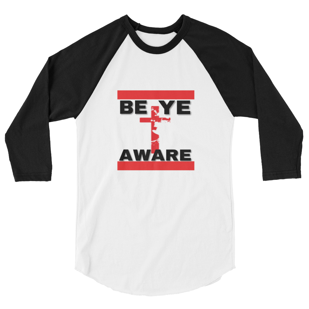 BYAWARE Men/Unisex Baseball Tees - Be Ye AWARE Clothing