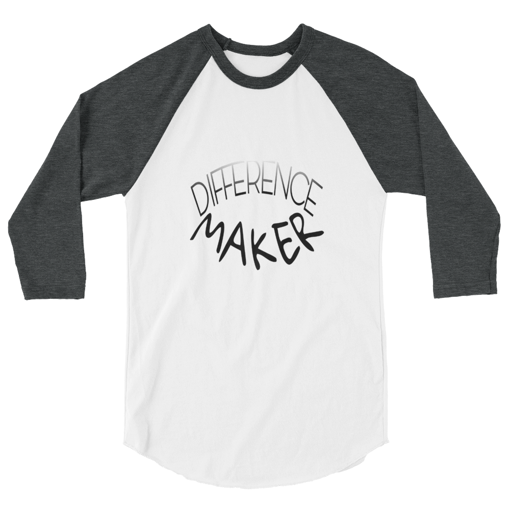 Difference Maker Men/Unisex Baseball Tees - Be Ye AWARE Clothing