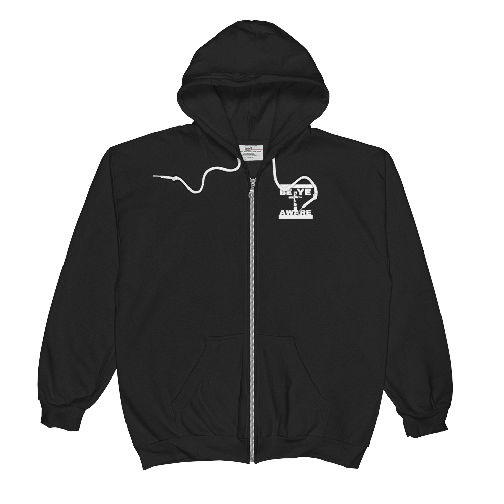 BYA Men/Unisex Zip Hoodies - Be Ye AWARE Clothing