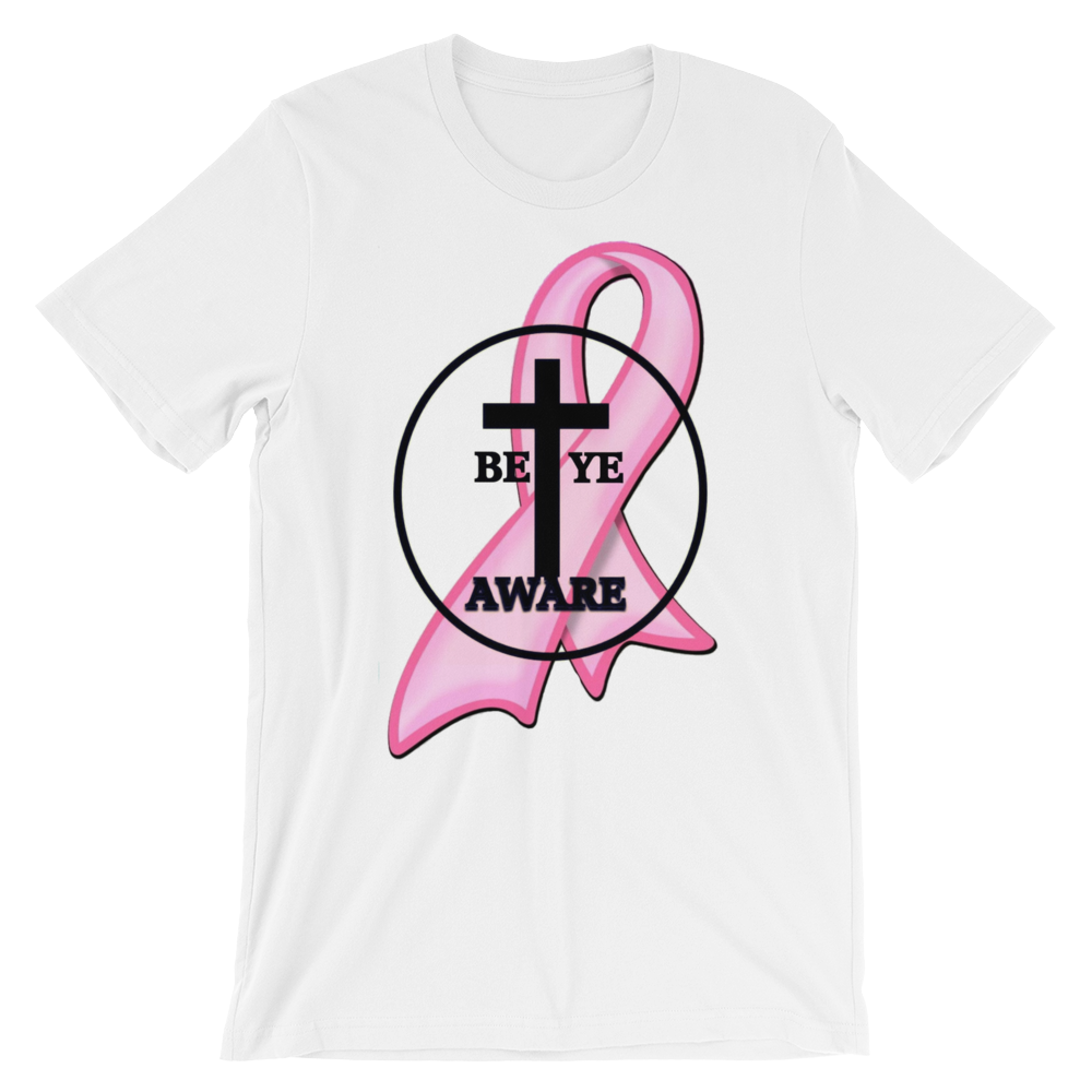 BCA Ladies'/Unisex Awareness Tee - White - Be Ye AWARE Clothing