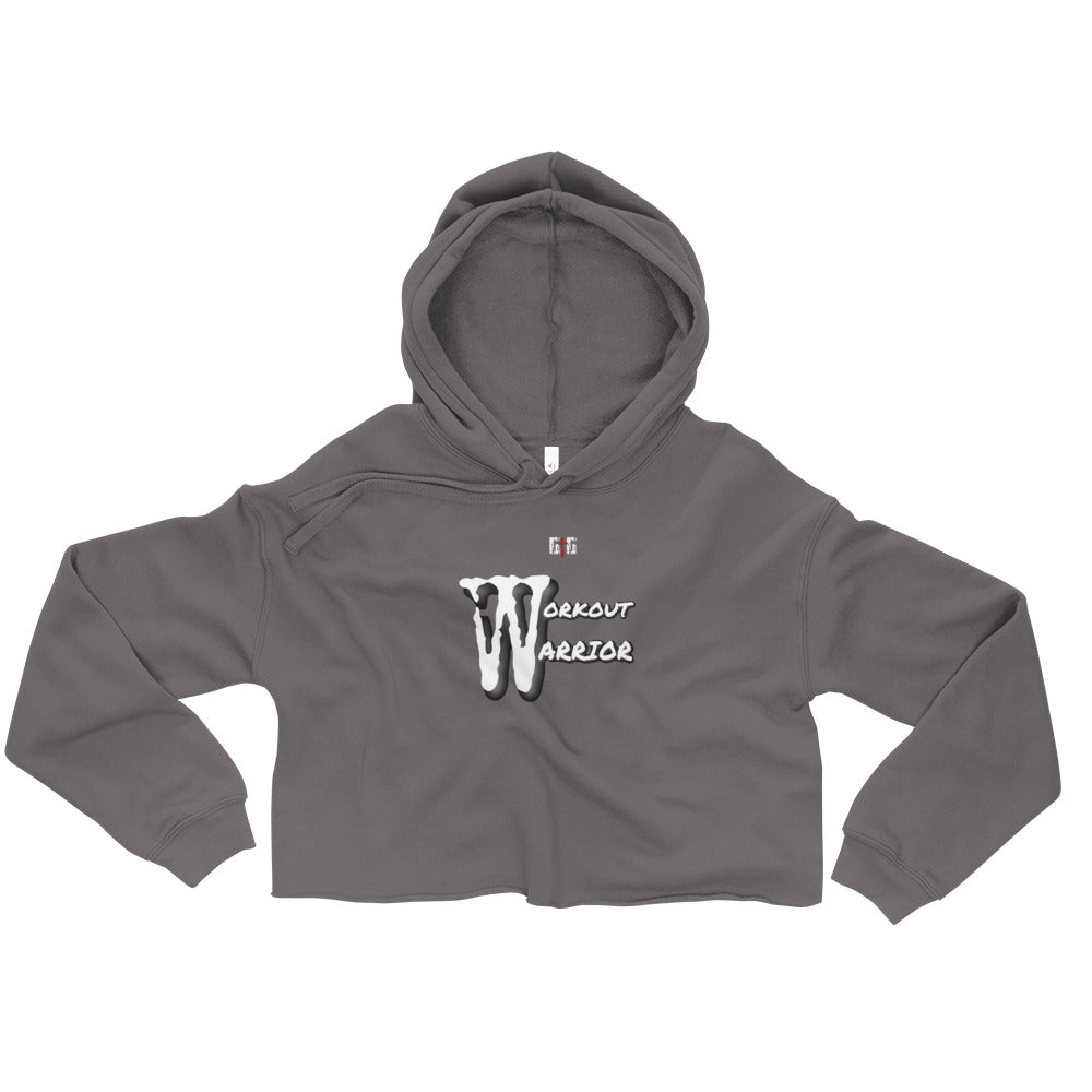 Workout Warrior Ladies Crop Hoodie