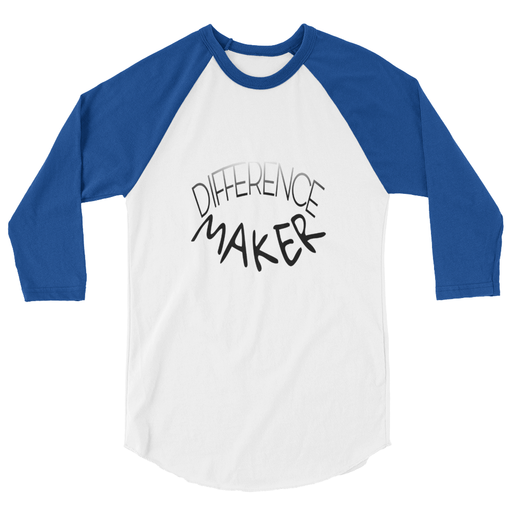 Difference Maker Men/Unisex Baseball Tees - Be Ye AWARE Clothing