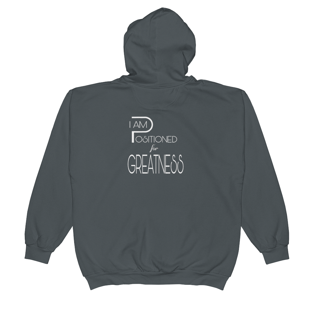 Positioned for Greatness Men/Unisex Zip Hoodies (Back Image) - Be Ye AWARE Clothing