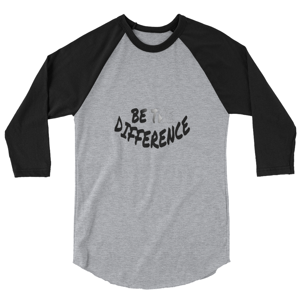 Be The Difference Men/Unisex Baseball Tees - Be Ye AWARE Clothing