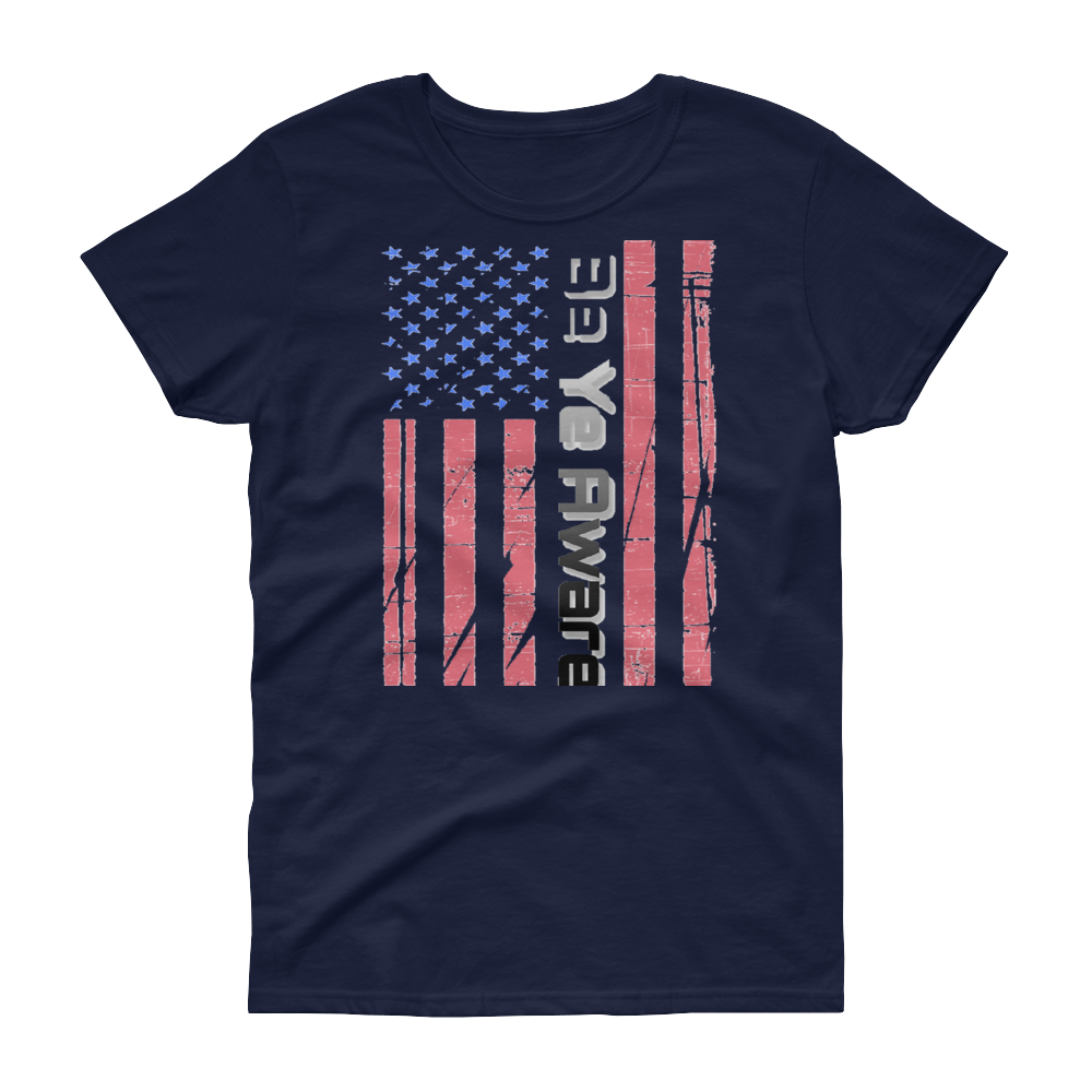 Old Glory Ladies' Tees - Be Ye AWARE Clothing