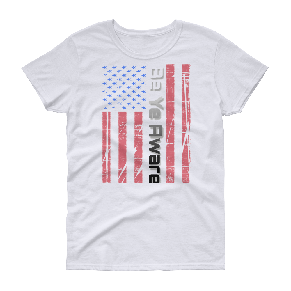 Old Glory Ladies' Tees - Be Ye AWARE Clothing