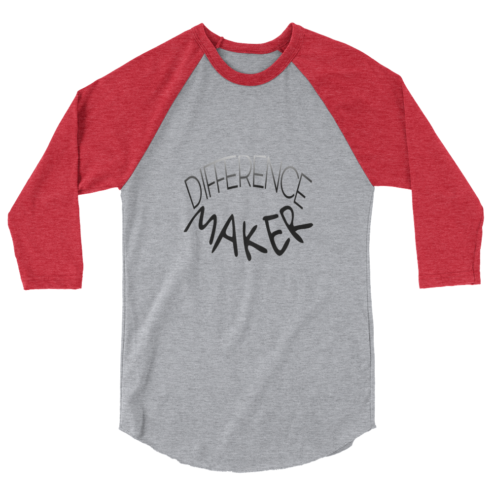 Difference Maker Men/Unisex Baseball Tees - Be Ye AWARE Clothing
