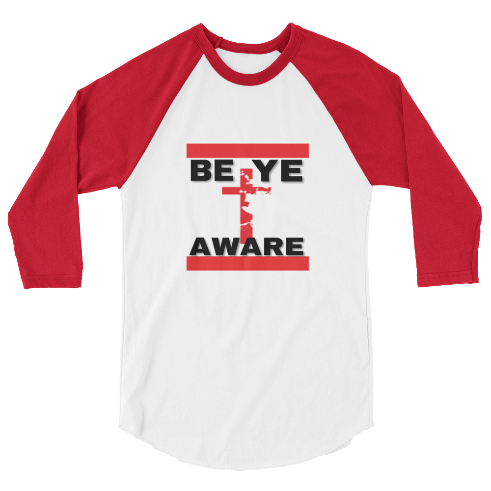 BYAWARE Men/Unisex Baseball Tees - Be Ye AWARE Clothing