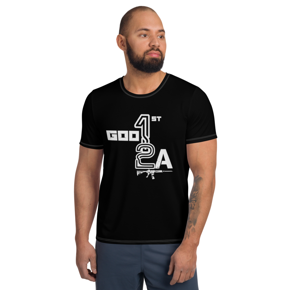 God 1st 2A Men's Athletic Tees