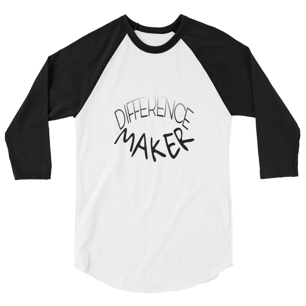 Difference Maker Men/Unisex Baseball Tees - Be Ye AWARE Clothing