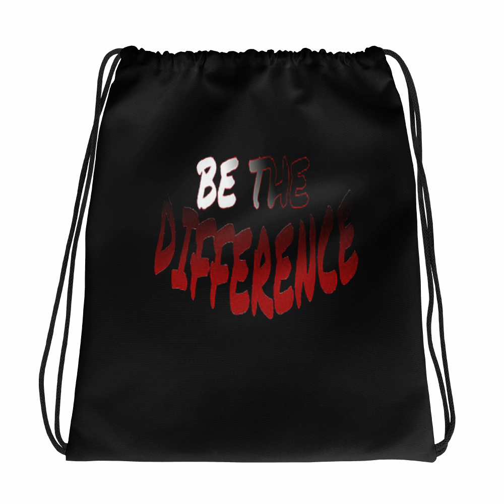 Be The Difference Drawstring Bags - Be Ye AWARE Clothing