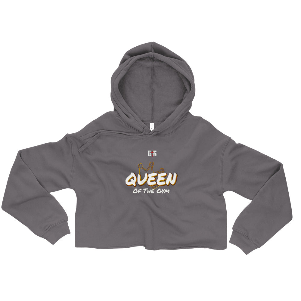 Queen of the Gym Ladies Crop Hoodies - Be Ye AWARE Clothing