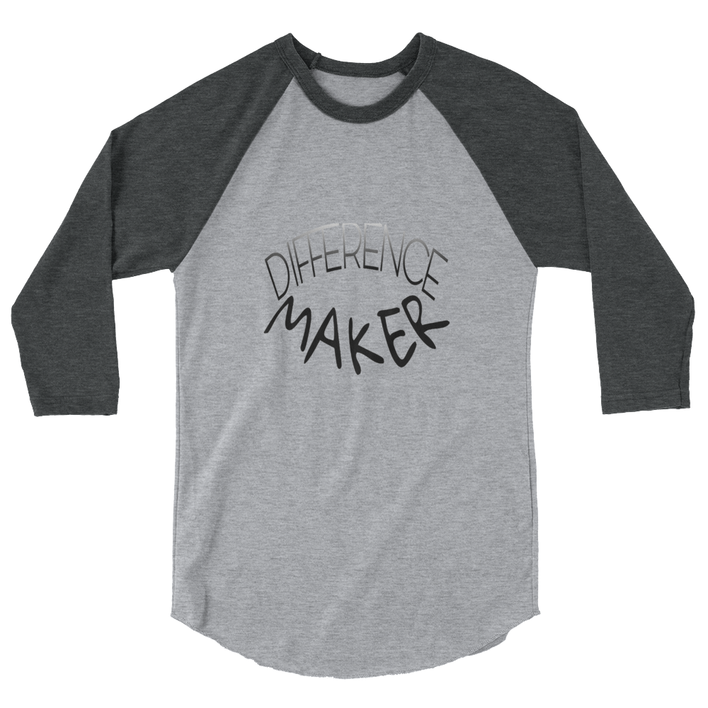 Difference Maker Men/Unisex Baseball Tees - Be Ye AWARE Clothing