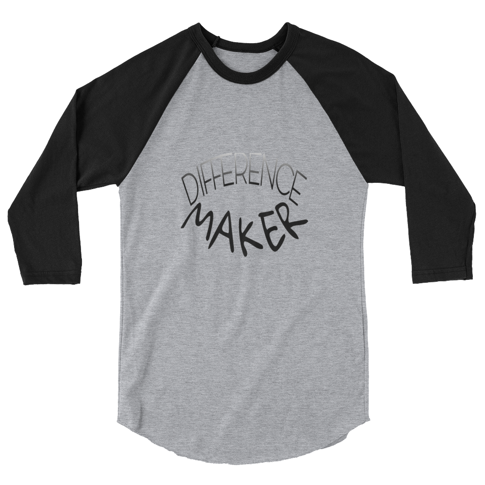 Difference Maker Men/Unisex Baseball Tees - Be Ye AWARE Clothing
