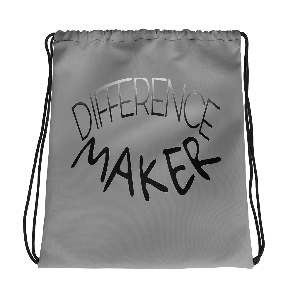 Difference Maker Drawstring Bags