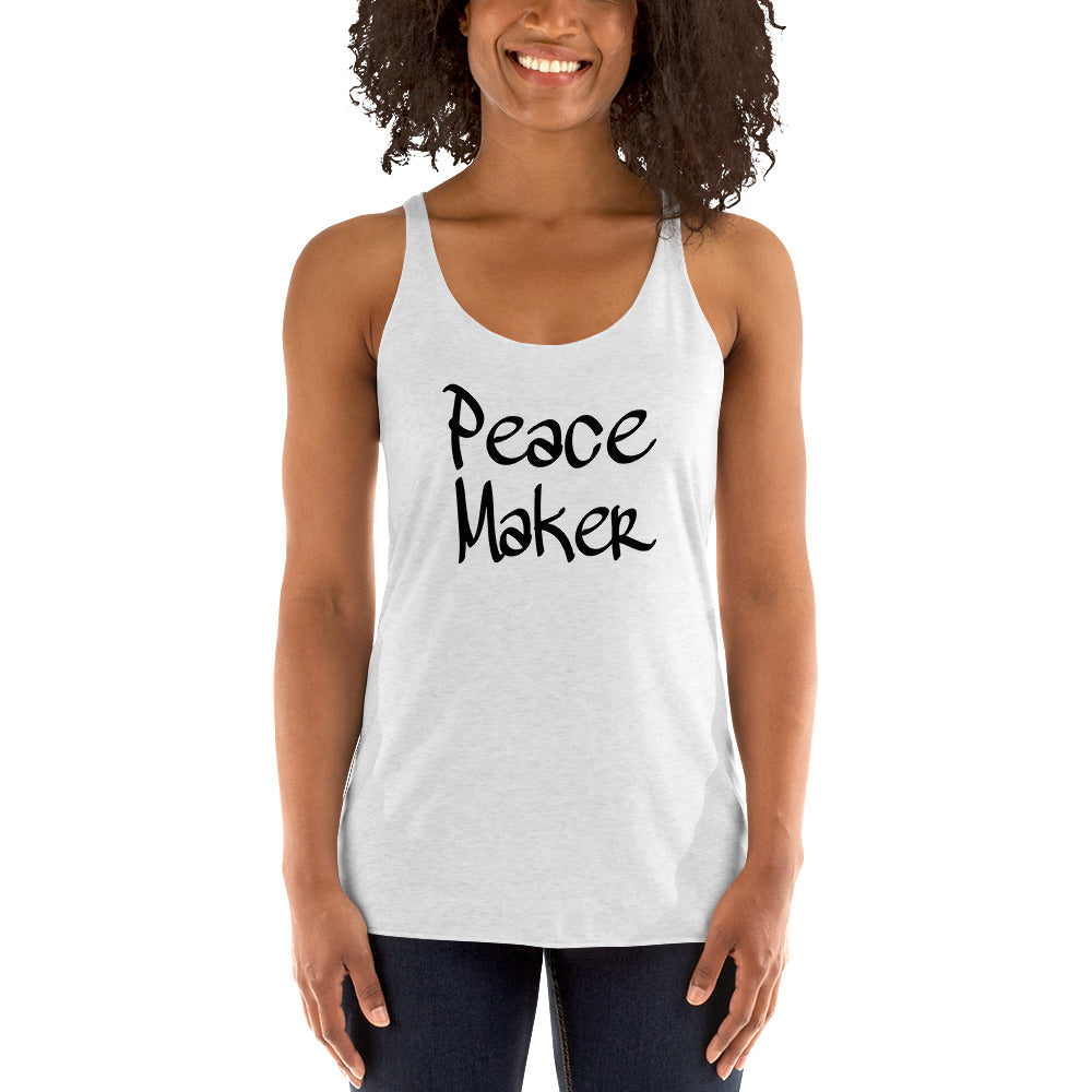 Peace Maker Ladies Racerback Tanks