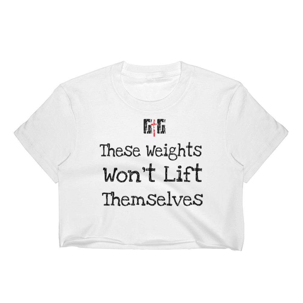 These Weights Ladies' Crop Tops - Be Ye AWARE Clothing