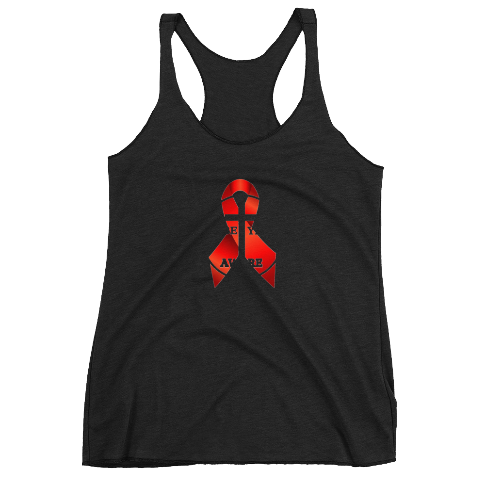 HIV/AIDS Ladies' Racerback Tanks - Be Ye AWARE Clothing