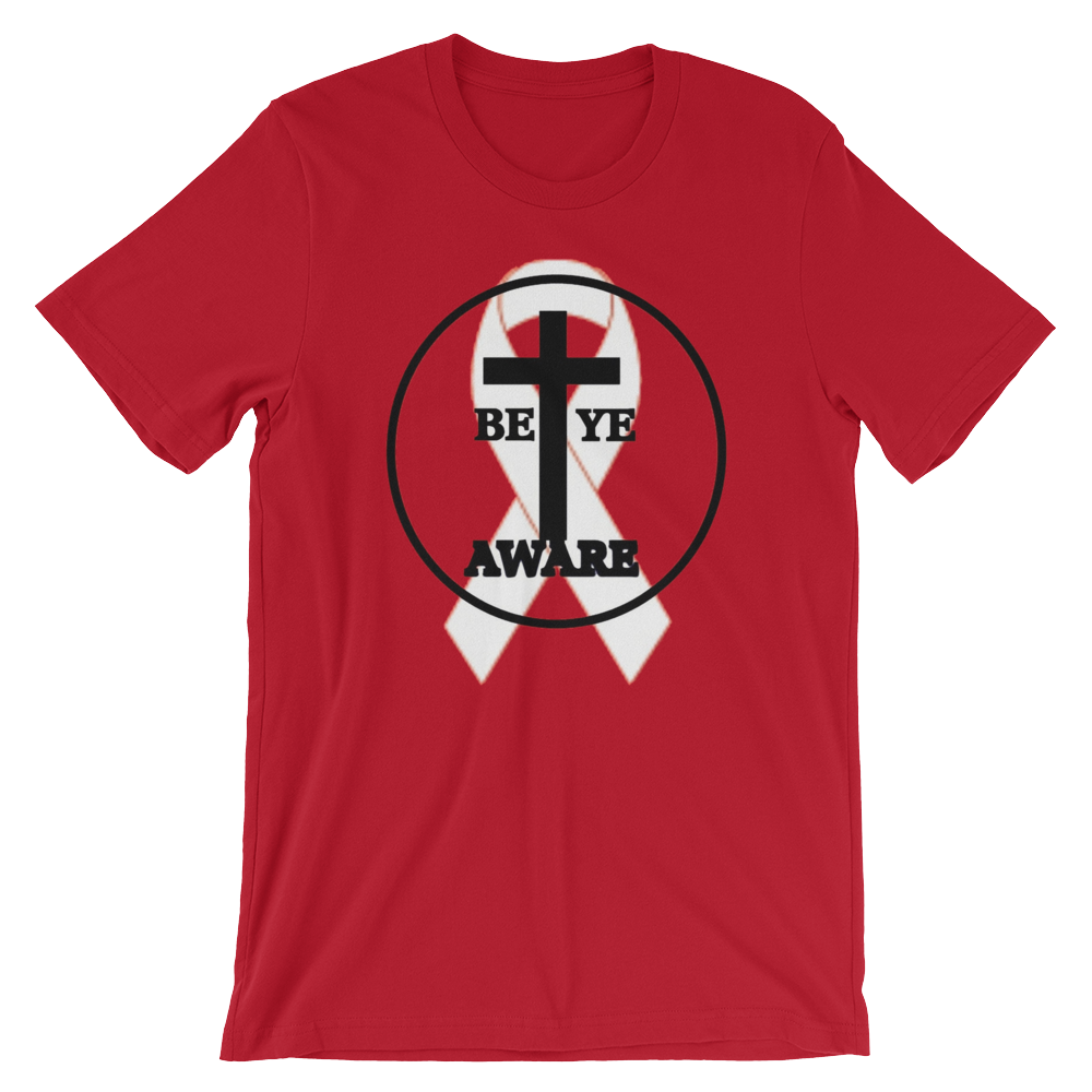 HIV/AIDS Awareness - Men's/Unisex Tees - Be Ye AWARE Clothing