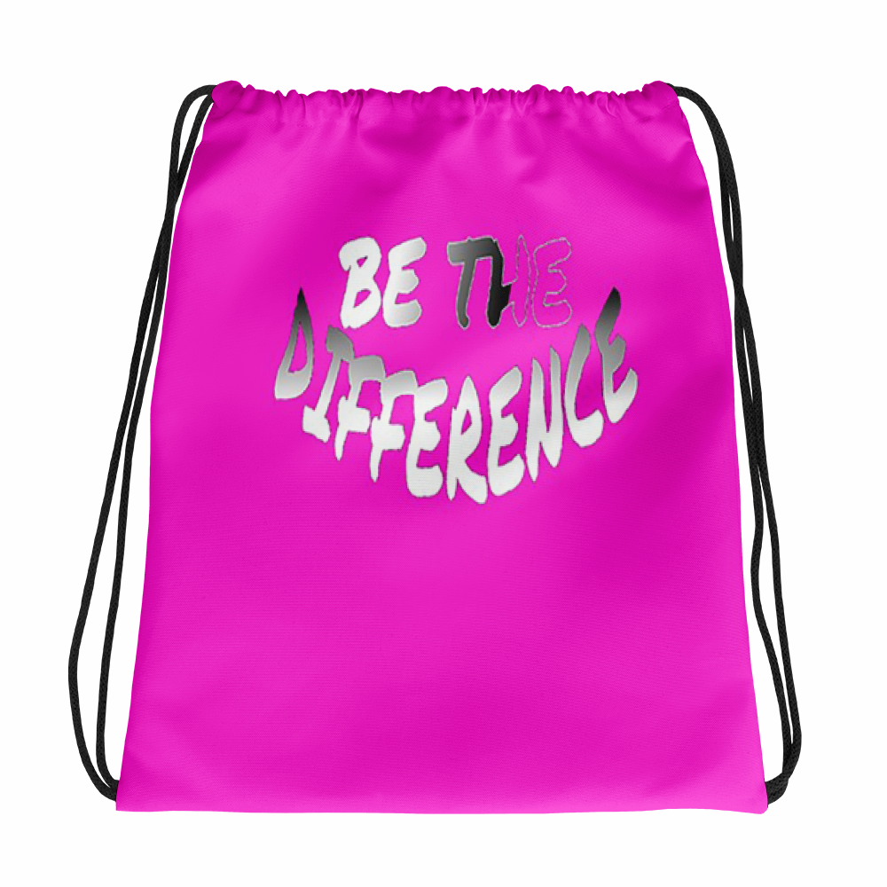 Be The Difference Drawstring Bags - Be Ye AWARE Clothing