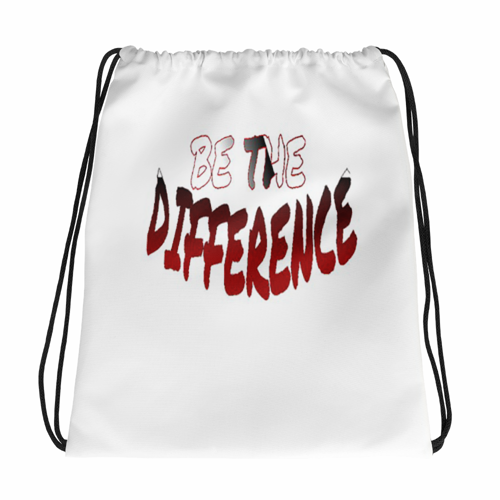 Be The Difference Drawstring Bags - Be Ye AWARE Clothing