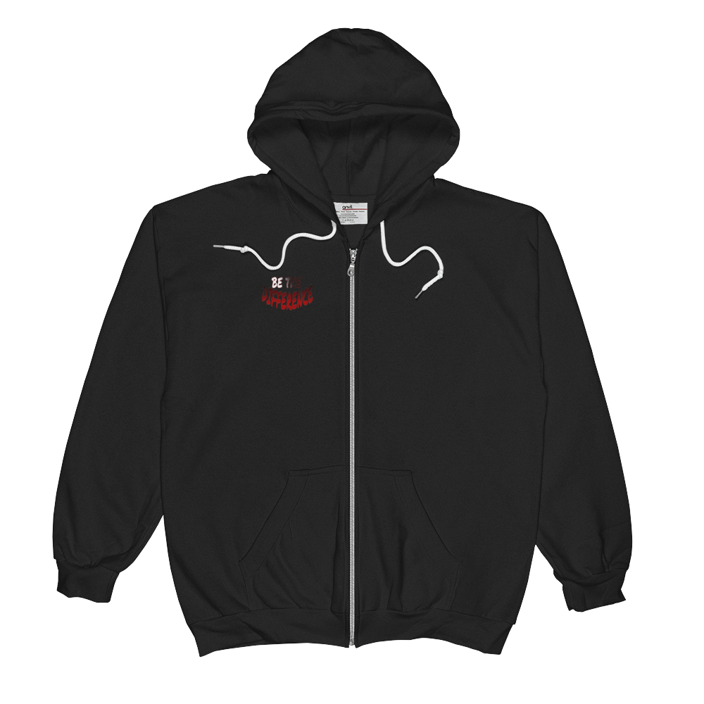 Be the Difference Men/Unisex  Zip Hoodies - Be Ye AWARE Clothing