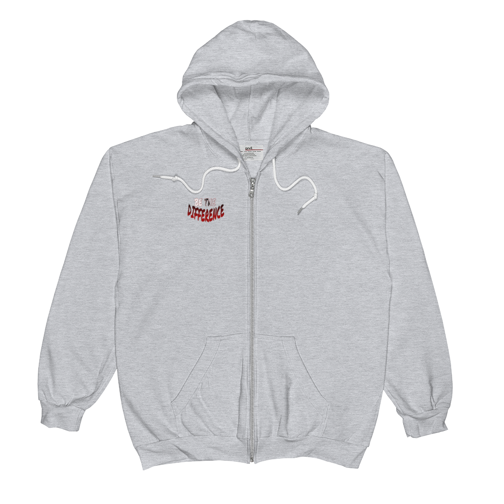 Be the Difference Men/Unisex  Zip Hoodies - Be Ye AWARE Clothing