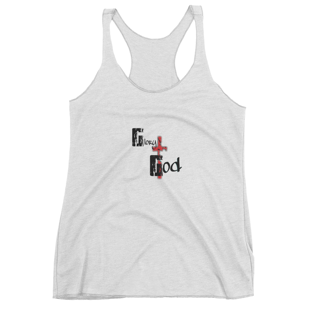 Glory to God Ladies' Racerback Tanks - Be Ye AWARE Clothing