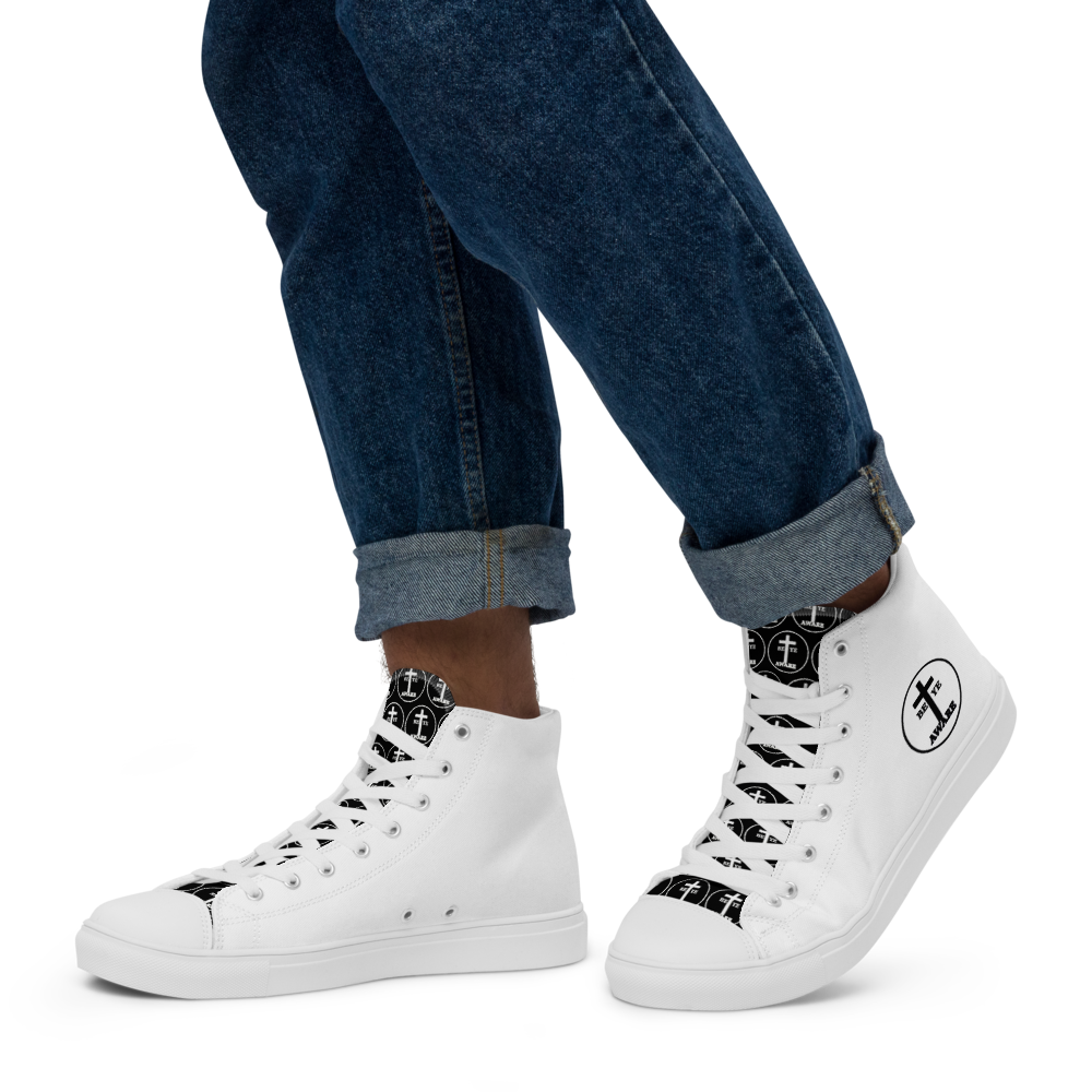 Be Ye AWARE Men’s High Top Canvas Shoes