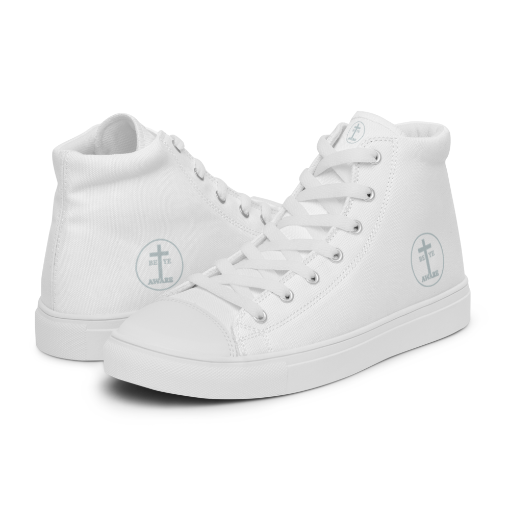 Be Ye AWARE Icy White Men's High Top Shoes