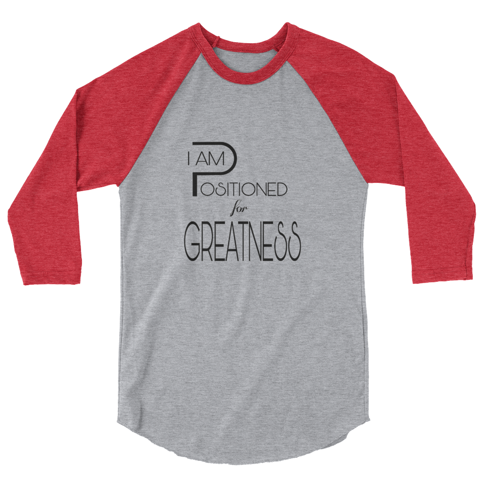 Positioned for Greatness Men/Unisex Baseball Tees - Be Ye AWARE Clothing